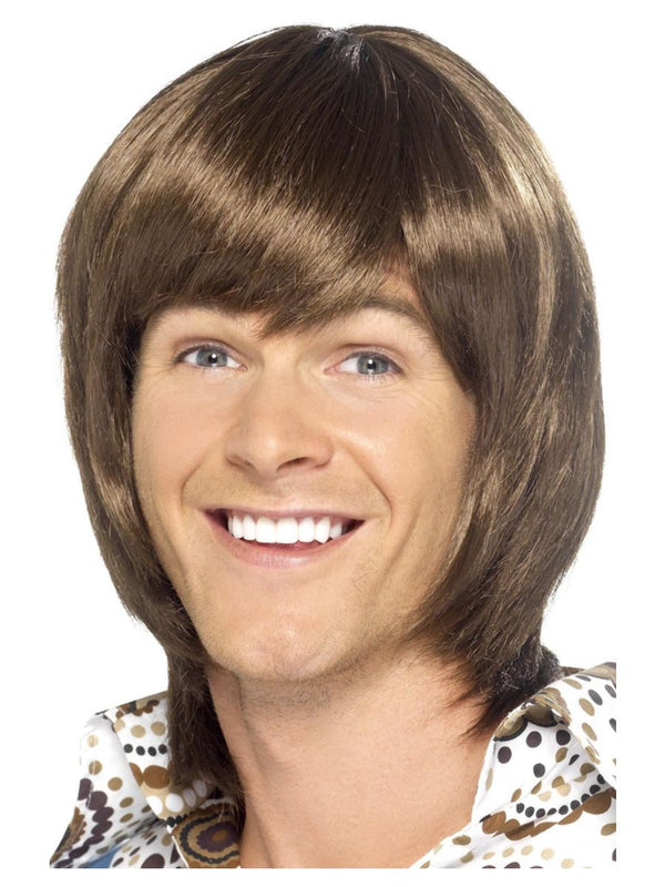 Adult Brown 70s Heartthrob Wig